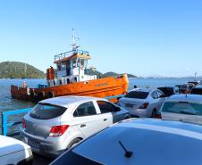 Investimento de R$ 131 milhões vai manter ferry boat durante obra da Ponte de Guaratuba Foto: Rodrigo Felix Leal / SEIL