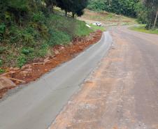 Recuperação de rodovia em Salgado Filho avança e tráfego deve ser liberado mês que vem Foto: DER-PR