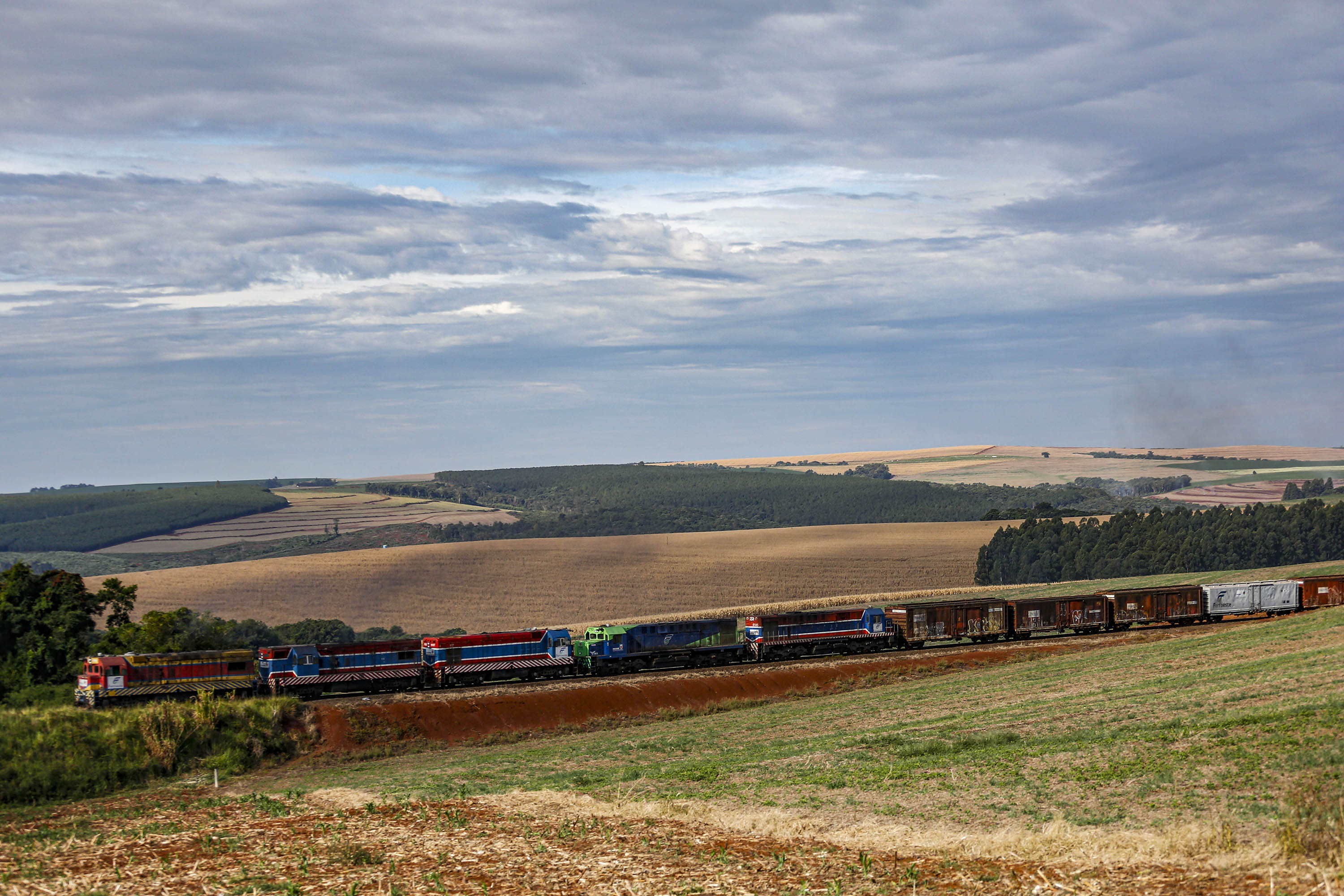 Empresas japonesa e chinesa conhecem detalhes da estrada de ferro que vai cruzar o Paraná. Foto: Jonathan Campos/AEN