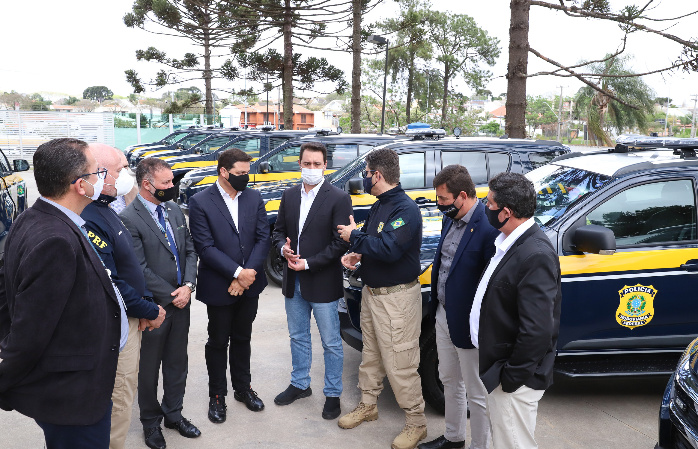 A nova frota é formada por 29 veículos Chevrolet TrailBlazer e uma unidade operacional móvel. Foto: Rodrigo Félix Leal / InfraPR