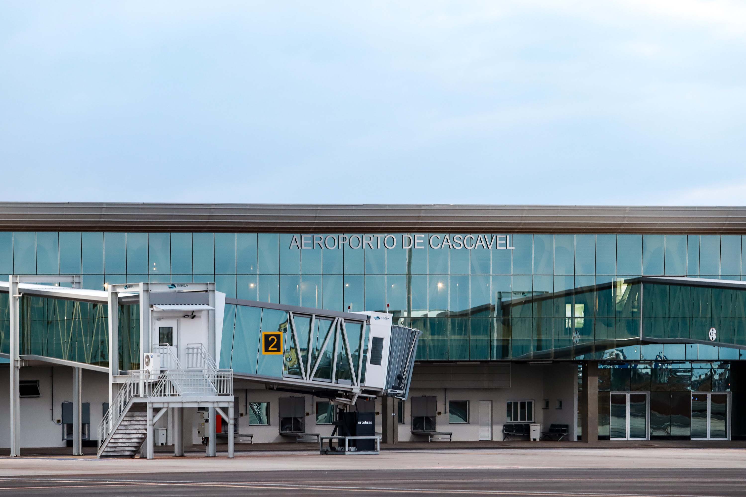 Aeroporto de Cascavel recebeu investimento de R$ 40 milhões. Foto: Rodrigo Félix Leal/InfraPR