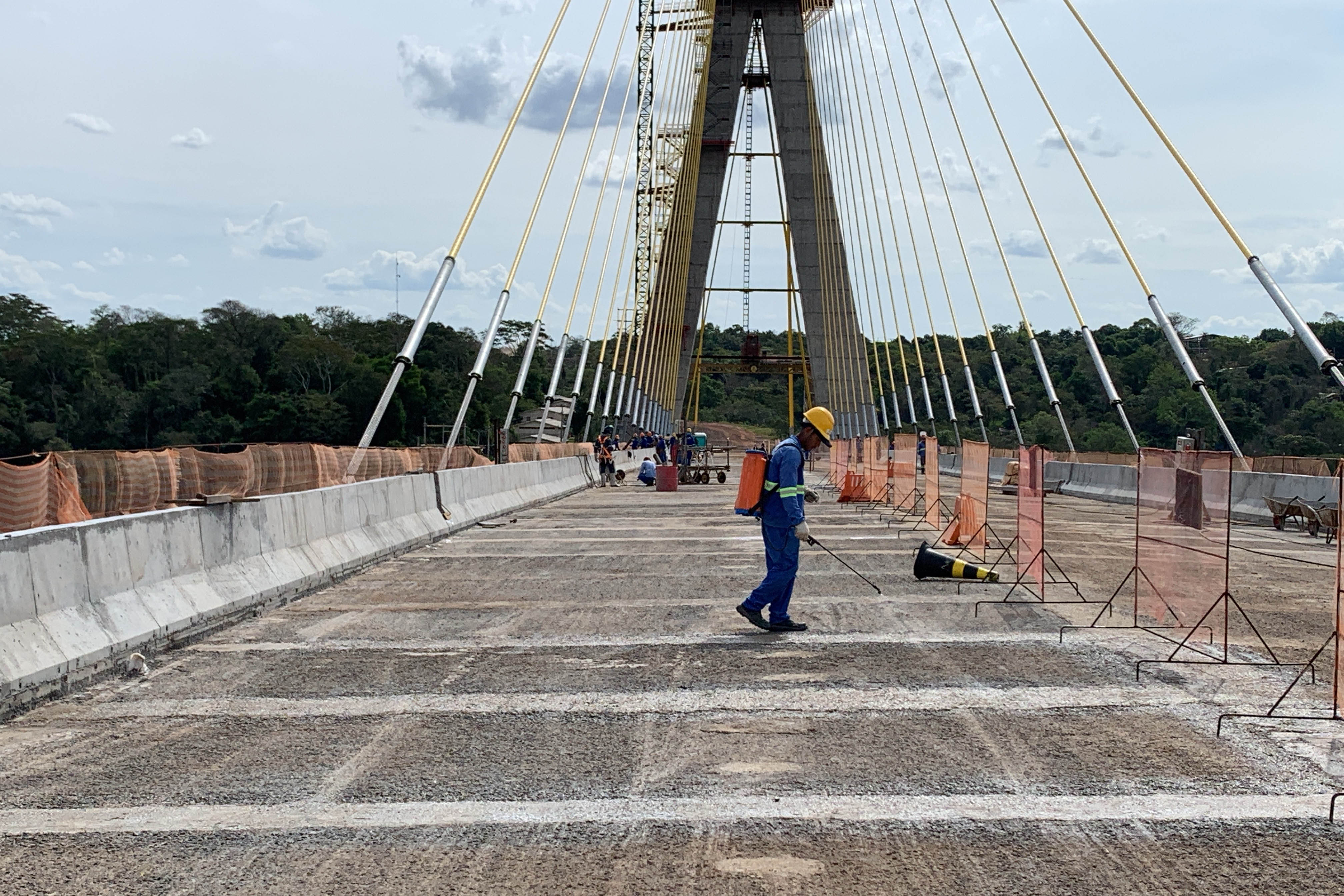 Ponte da Integração em Foz do Iguaçu tem 95,5% das obras concluídas -  Foto: DER/PARANÁ