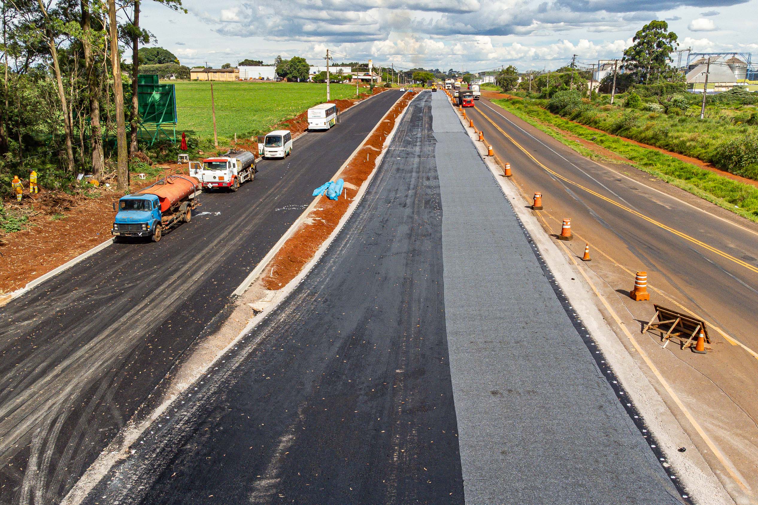 Duplicação da BR-277 em Cascavel chega a quase 60% de conclusão