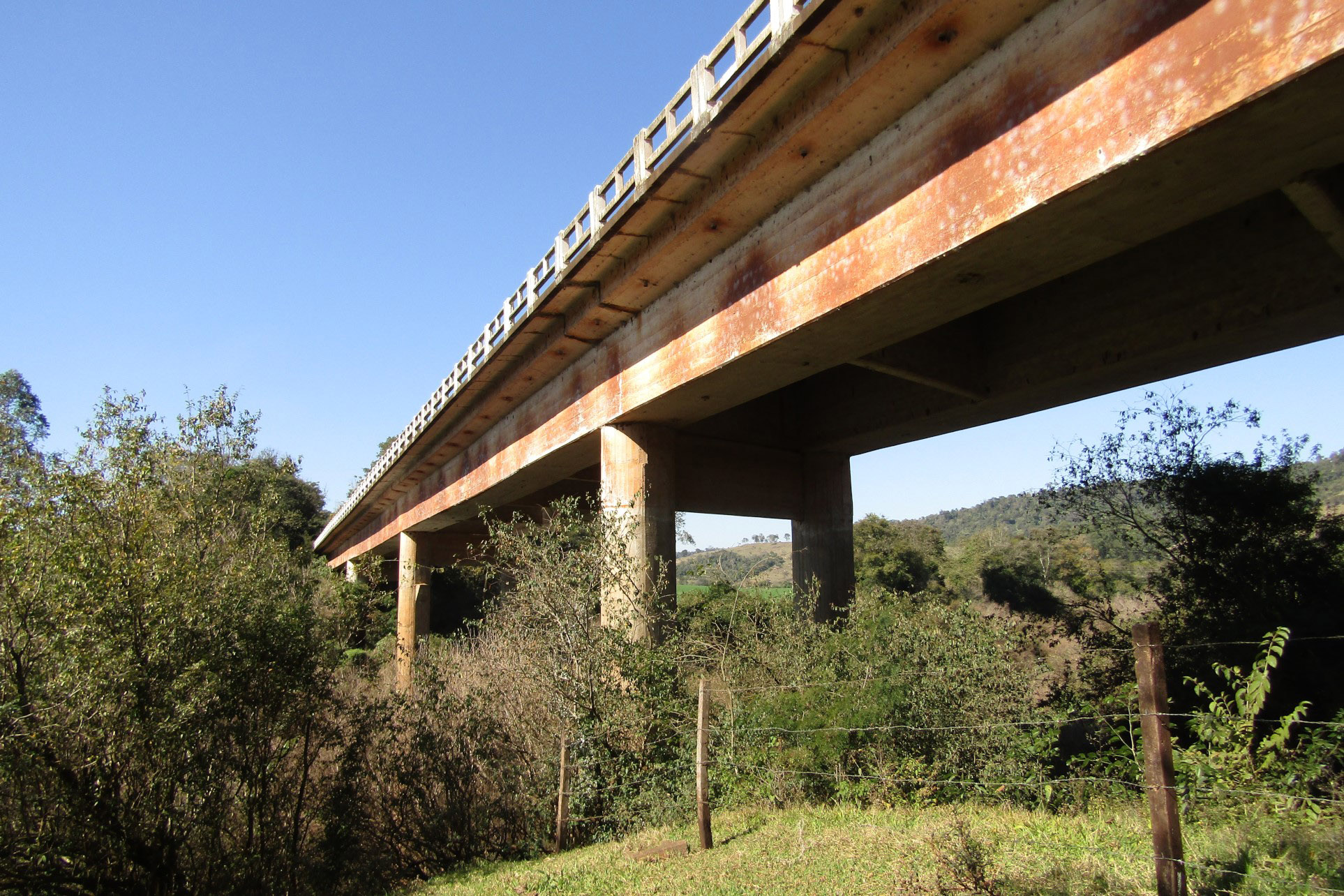 Governo vai investir R$ 9,3 milhões em reformas de pontes no Sudoeste do Paraná - Ponte Rio Capanema PR-281 no limite entre Realeza e Planalto Foto: DER