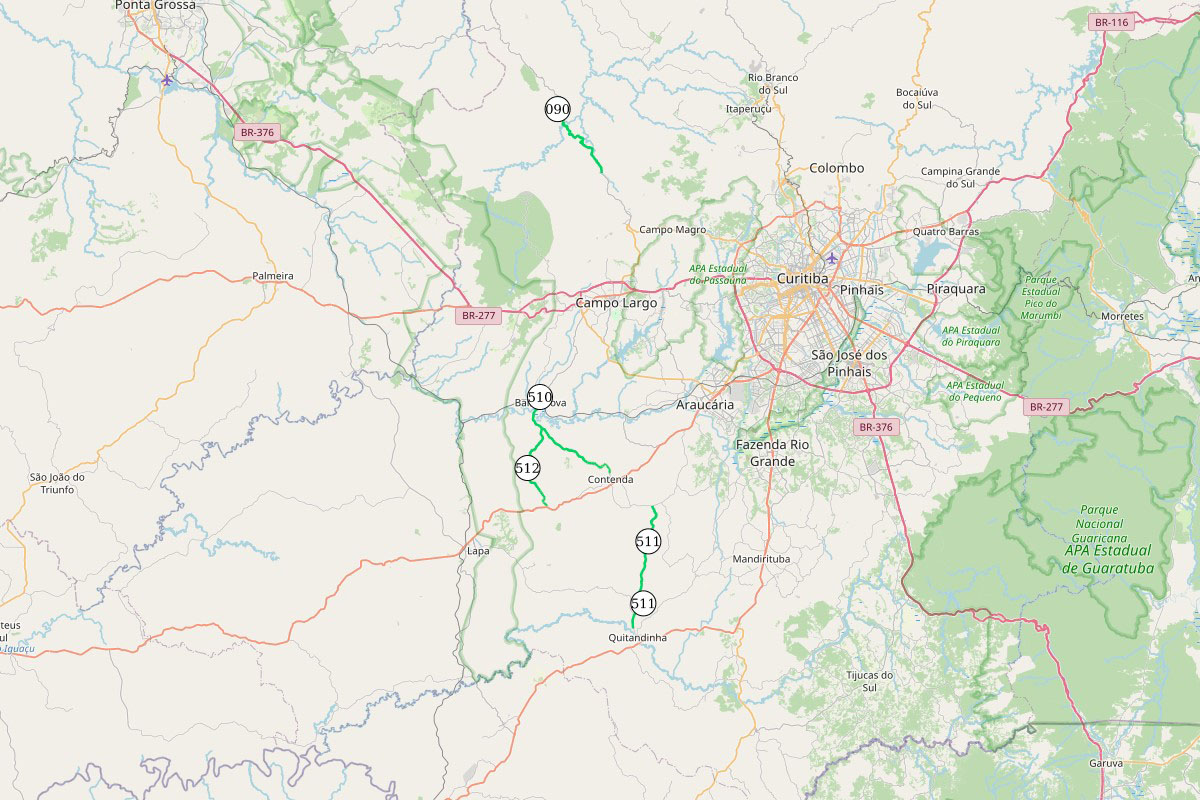 Estado investe R$ 28,6 milhões na conservação de estradas rurais na RMC e Vale do Ribeira. Foto: DER/PR