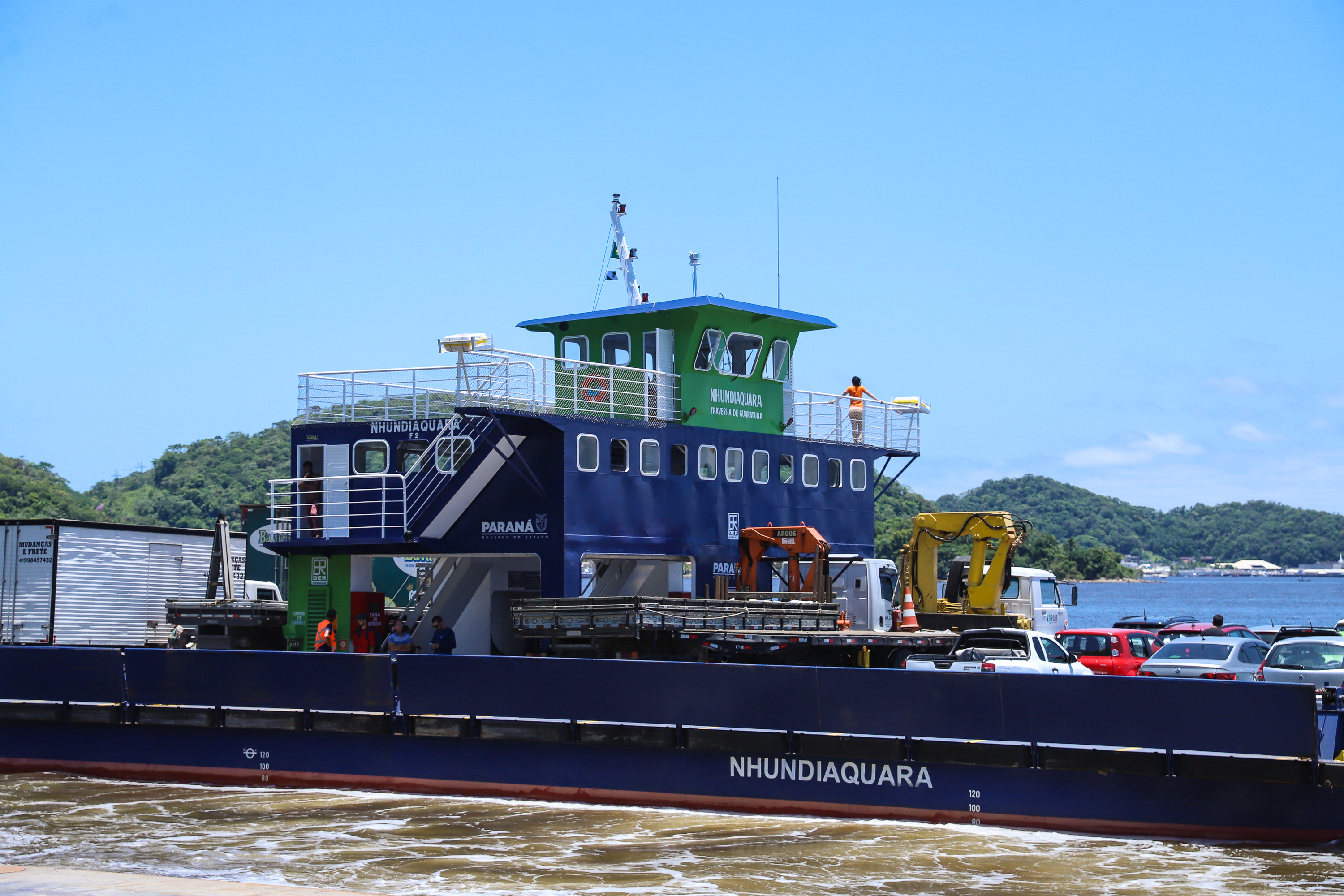 Investimento de R$ 131 milhões vai manter ferry boat durante obra da Ponte de Guaratuba Foto: Rodrigo Felix Leal / SEIL