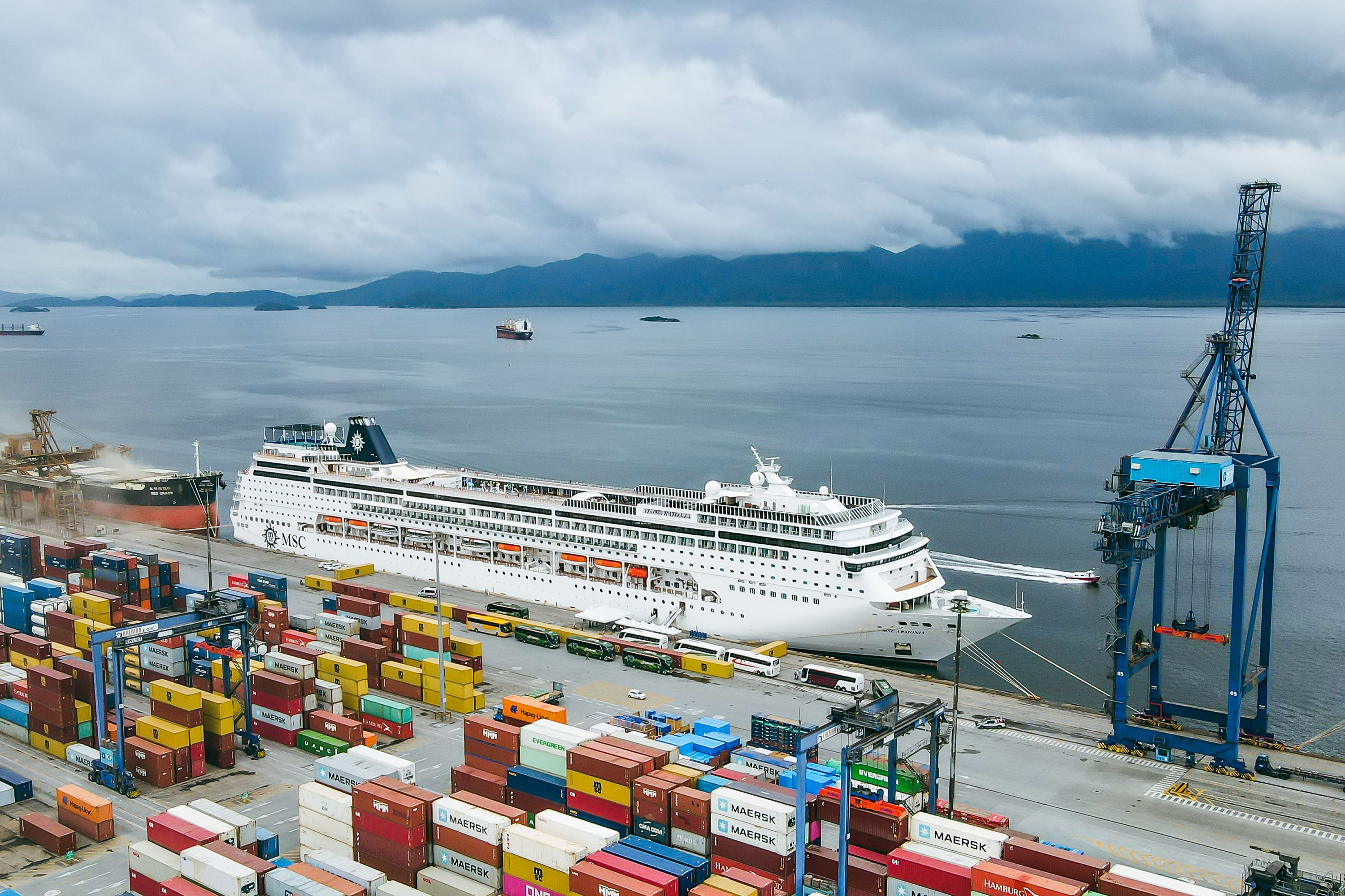 Porto de Paranaguá receberá nova temporada de navios de passageiros da MSC Foto: MSC Armonia