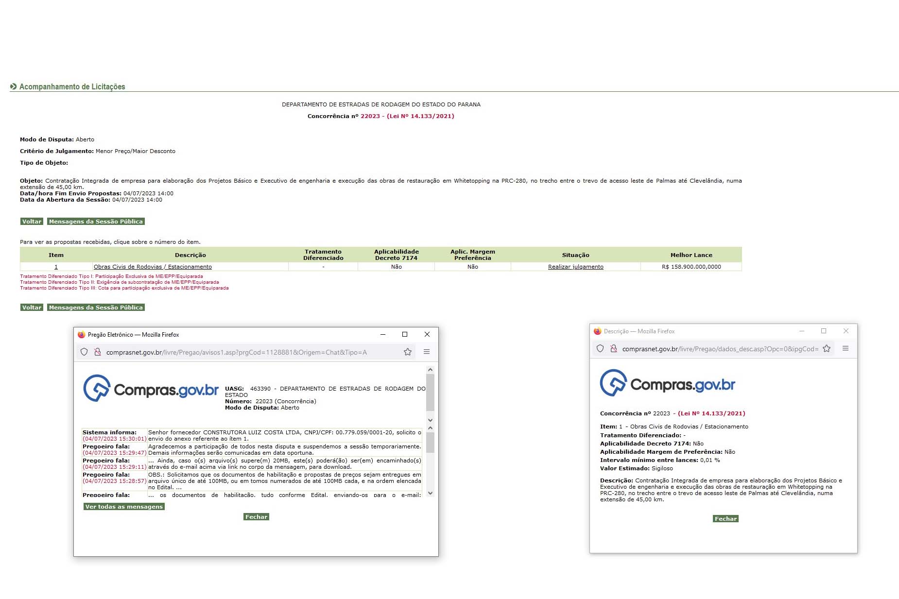 Licitação para duplicar rodovia em Toledo inicia fase de habilitação Foto: DER-PR
