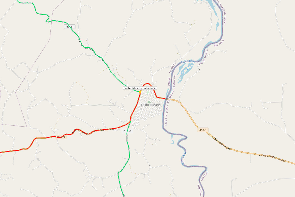 Mapa das OAEs que serão atendidas