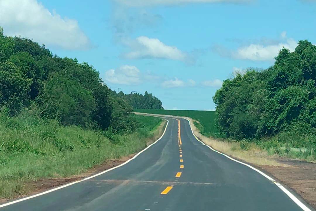 PR-459 entre Reserva do Iguaçu e Pinhão