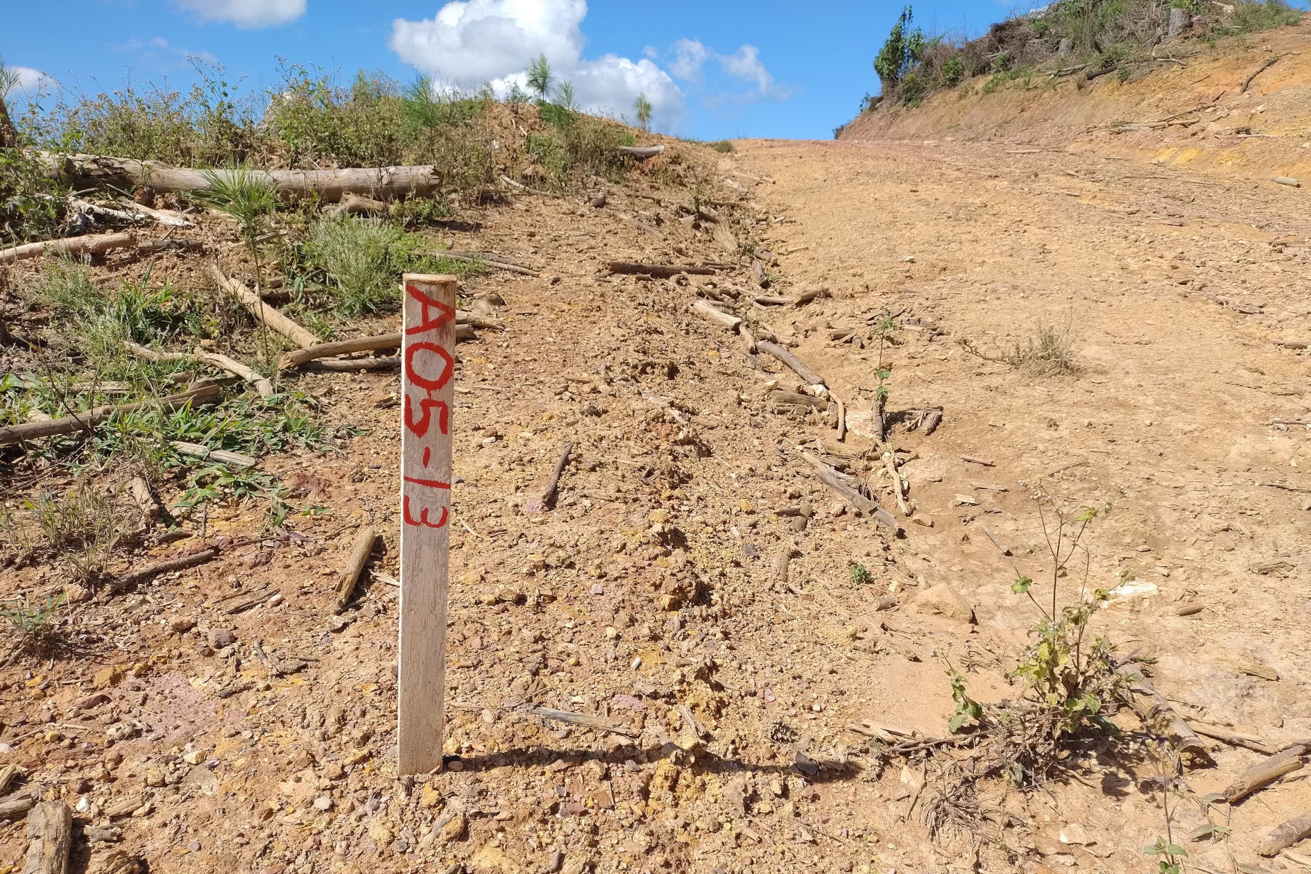 marcação da rodovia de Doutor Ulysses