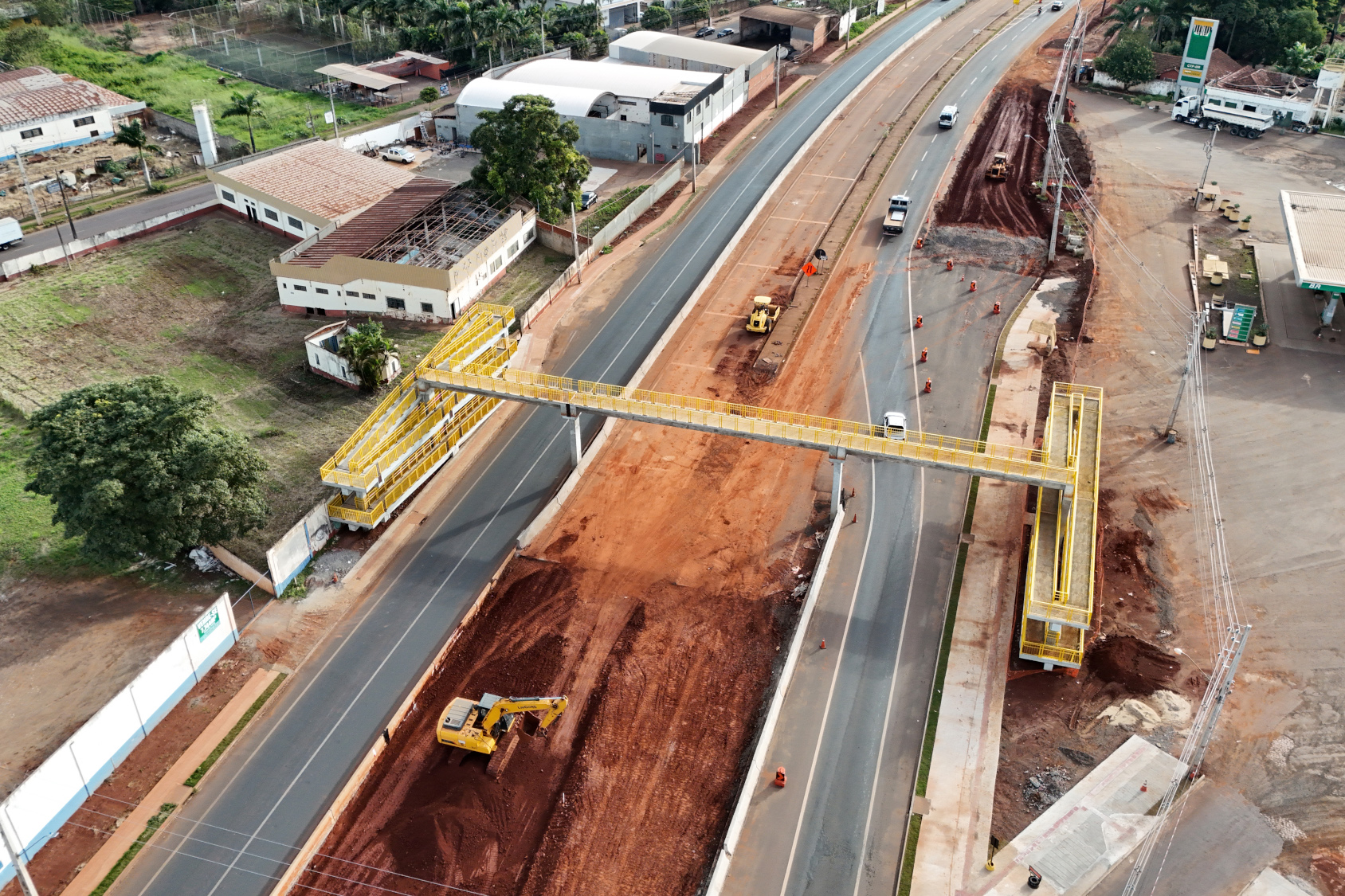 Obras do novo Trevo do Catuaí em Maringá