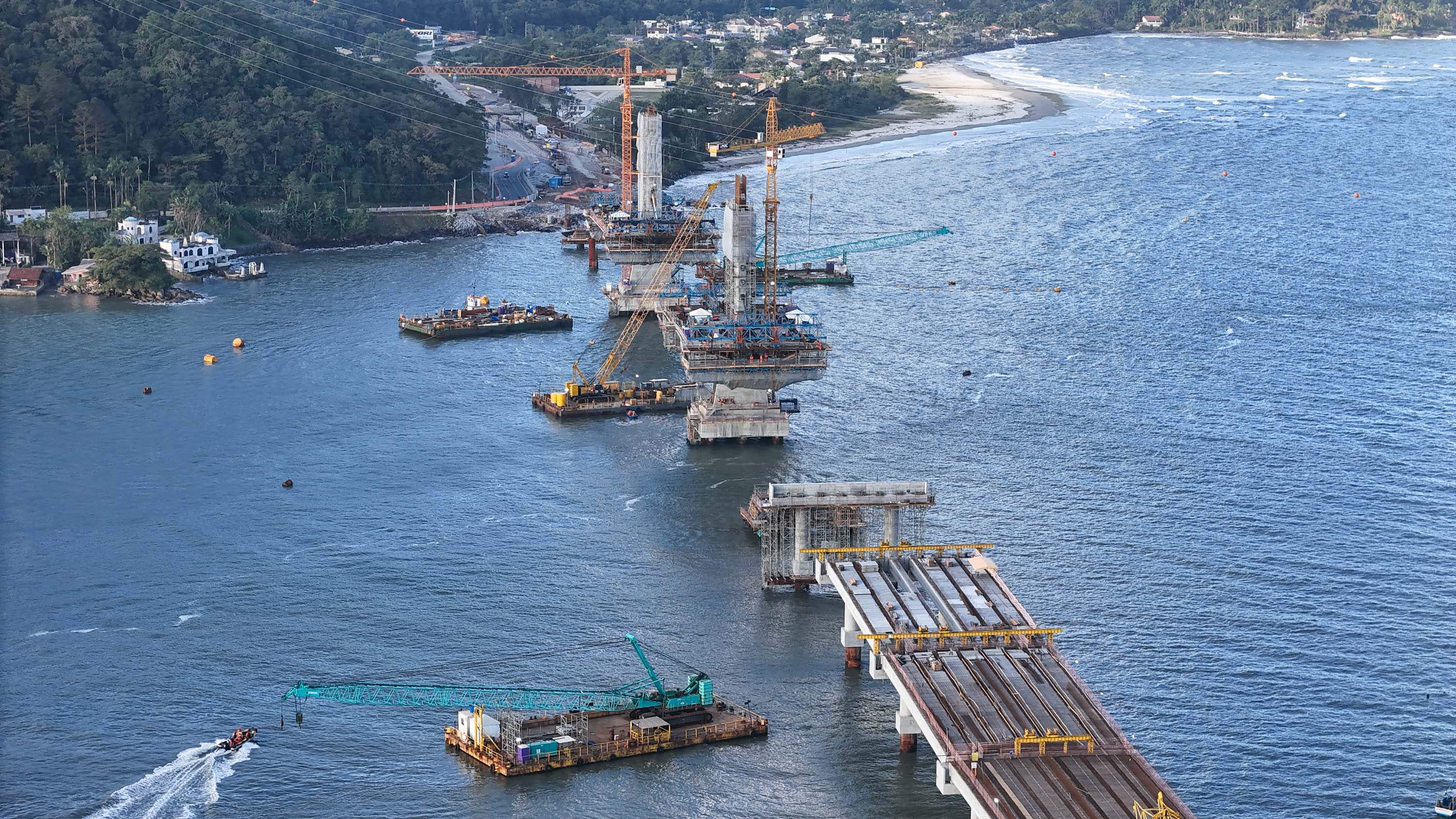 Obras ponte de Guaratuba