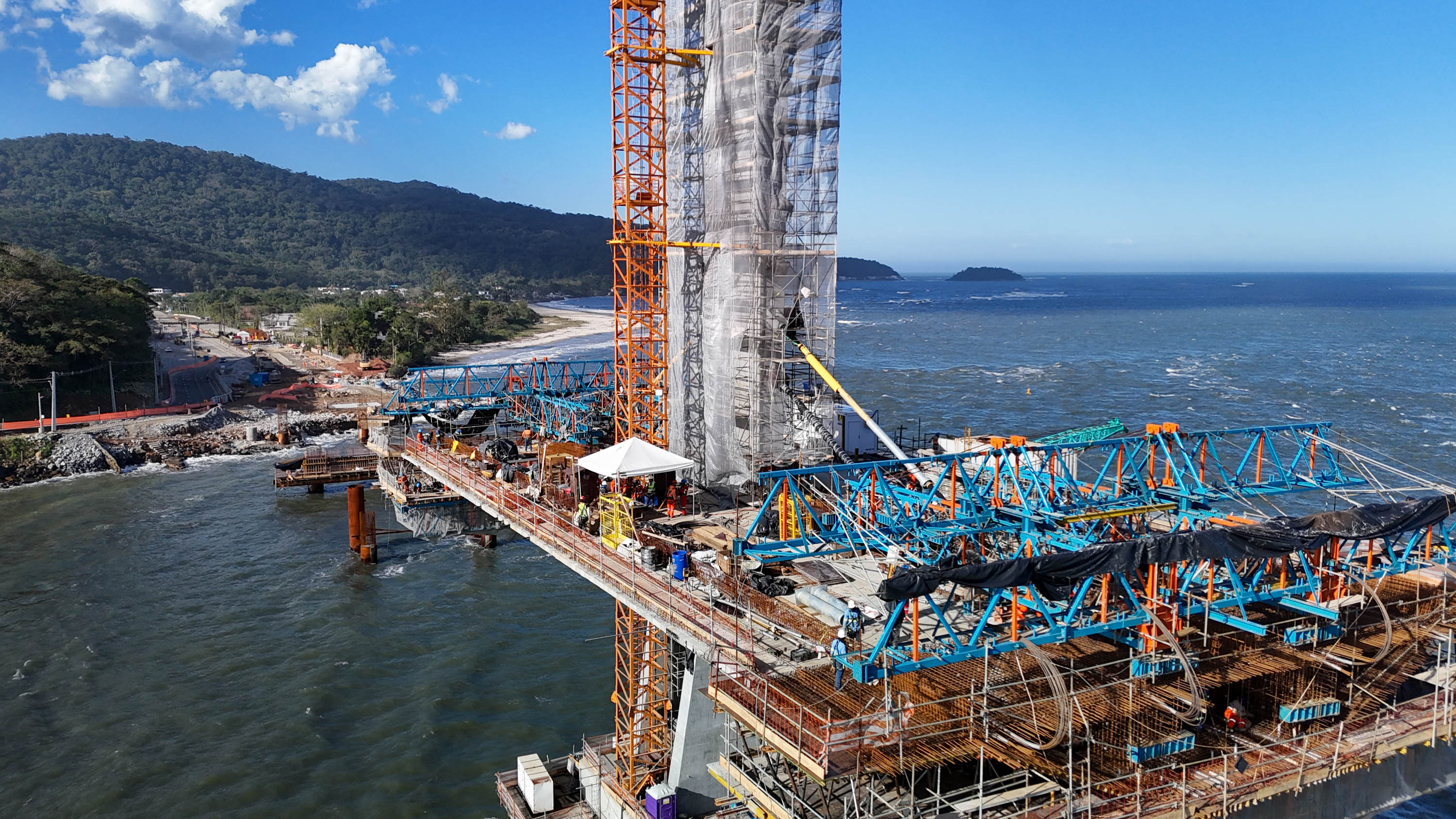 Obras ponte de Guaratuba
