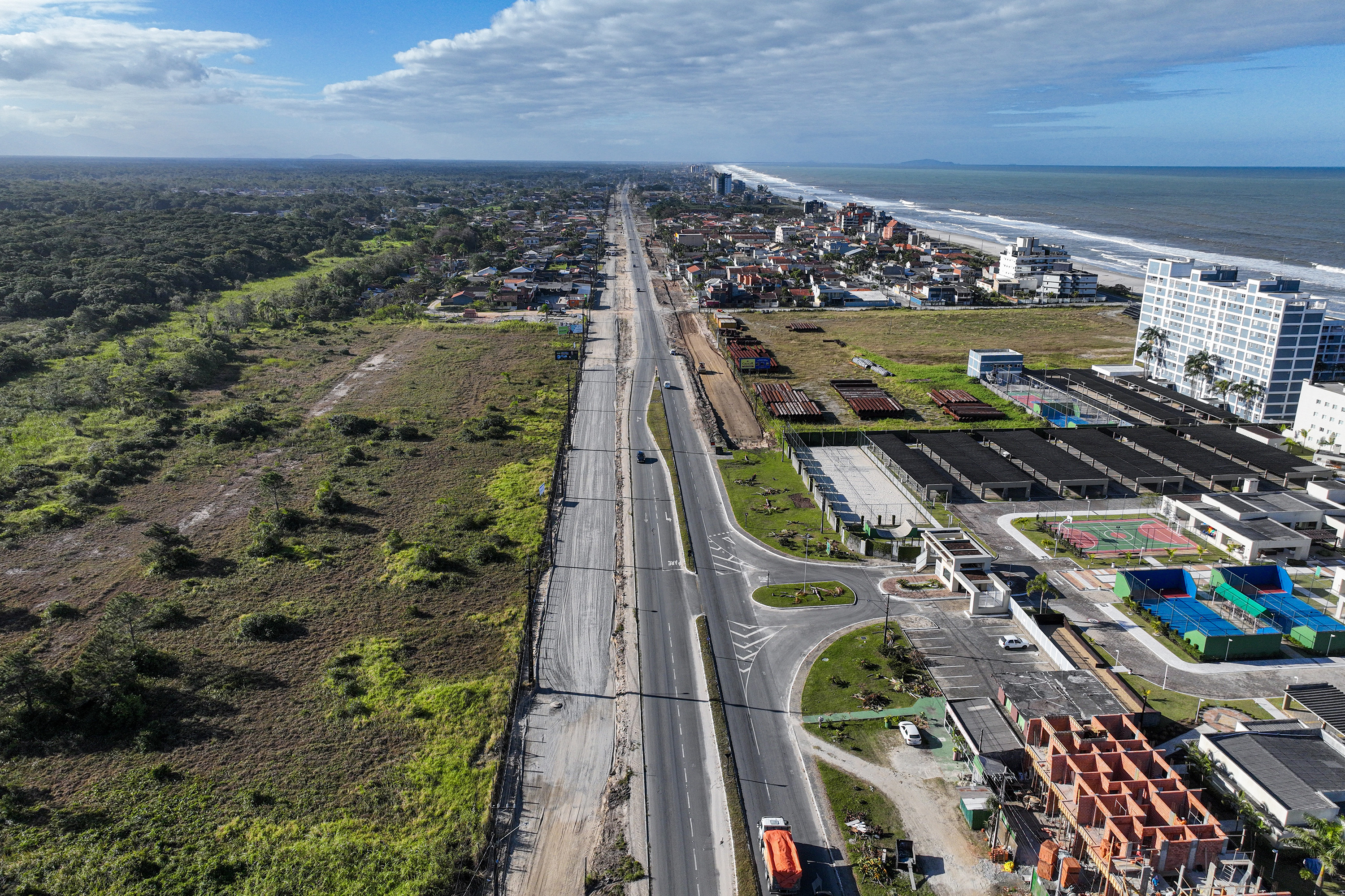 Duplicação entre Matinhos e Pontal do Paraná já está em andamento.
