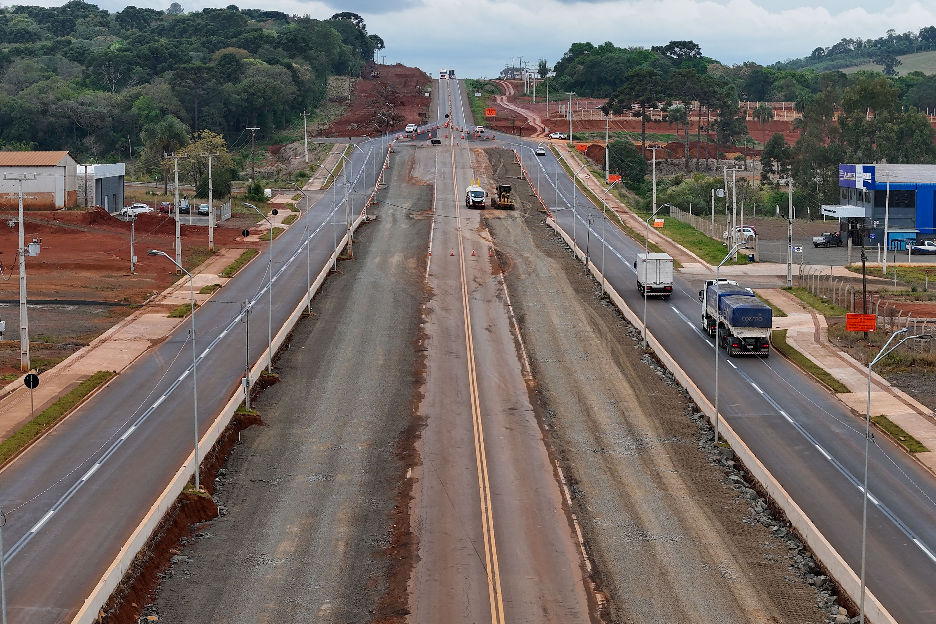 trecho em obras