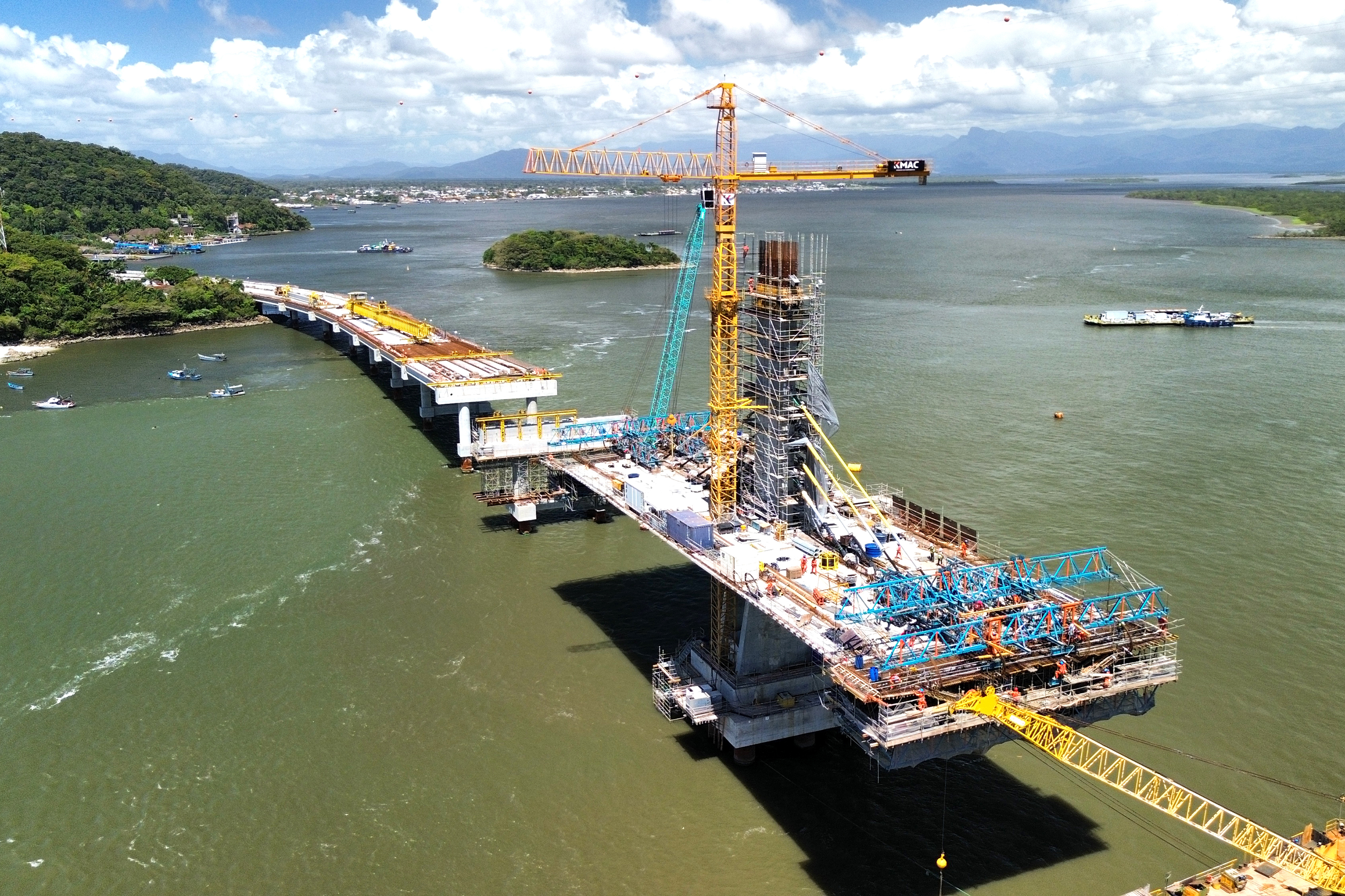 Obras ponte de guaratuba