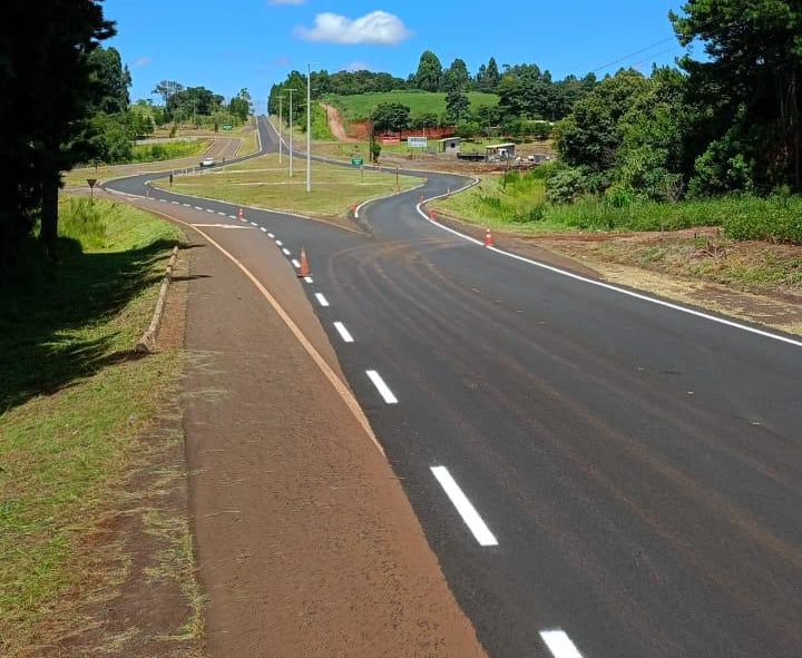 PRC-158 em Rio Bonito do Iguaçu, serviços de reperfilagem e sinalização