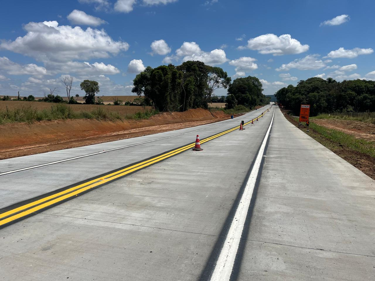 Restauração da PR-151 entre Ponta Grossa e Palmeira tem os primeiros quilômetros prontos