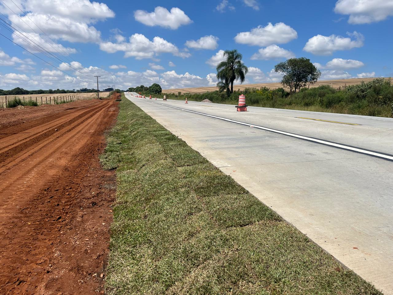 Restauração da PR-151 entre Ponta Grossa e Palmeira tem os primeiros quilômetros prontos