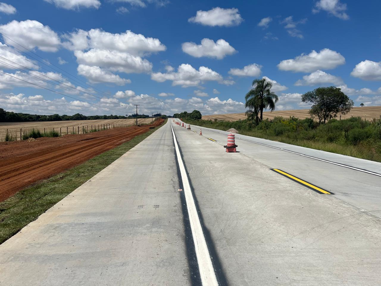 Restauração da PR-151 entre Ponta Grossa e Palmeira tem os primeiros quilômetros prontos