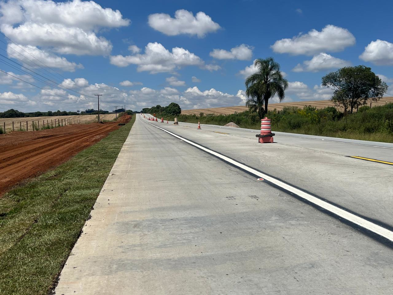 Restauração da PR-151 entre Ponta Grossa e Palmeira tem os primeiros quilômetros prontos