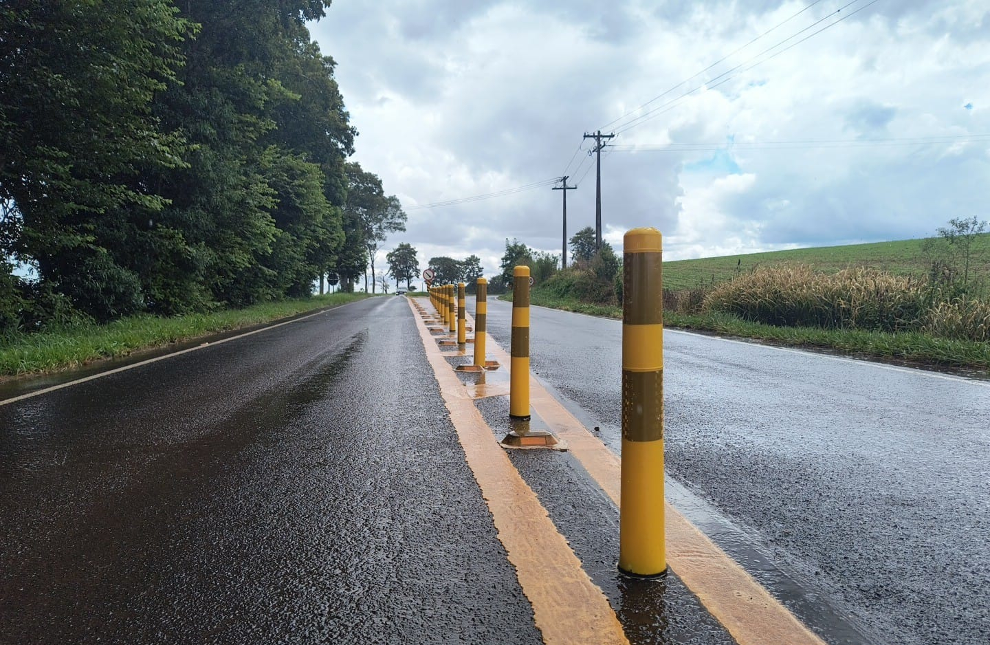 Rodovia entre São João e São Jorge d’Oeste recebe reforço de sinalização