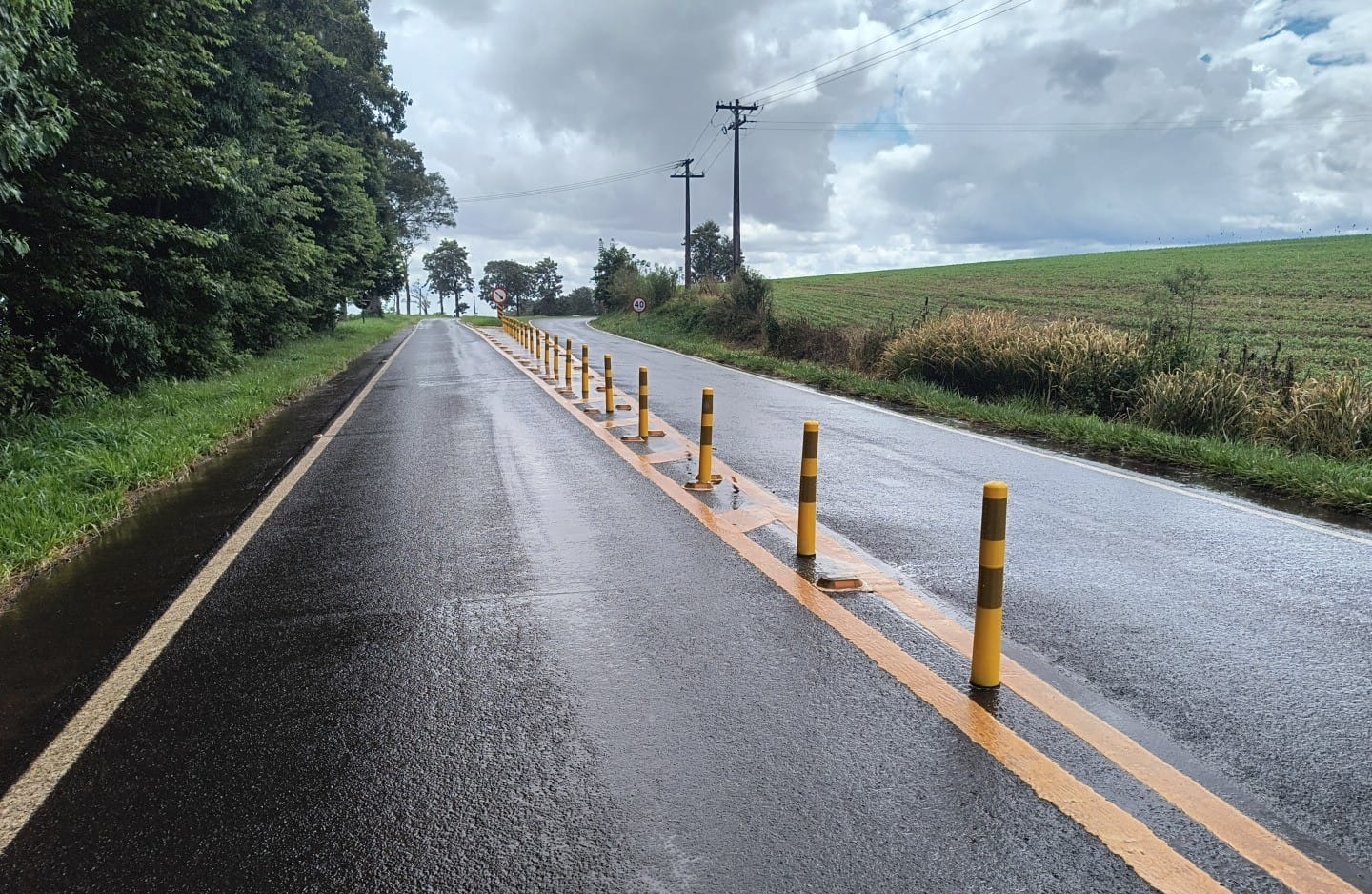 Rodovia entre São João e São Jorge d’Oeste recebe reforço de sinalização