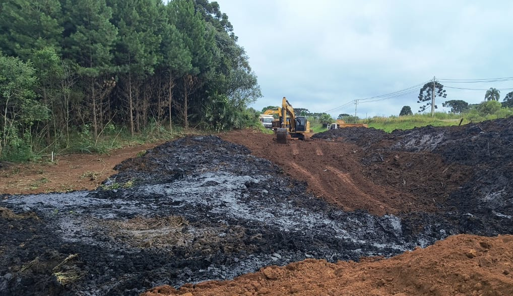 Duplicação em concreto da PRC-466 entre Turvo e Palmeirinha chega a 22,7% de execução