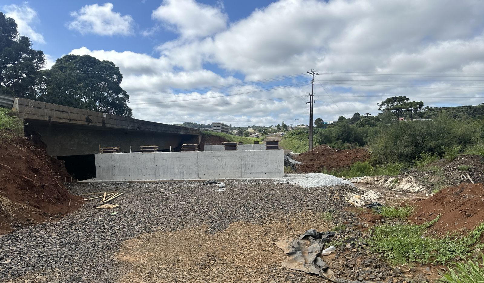 Duplicação em concreto da PRC-466 entre Turvo e Palmeirinha chega a 22,7% de execução