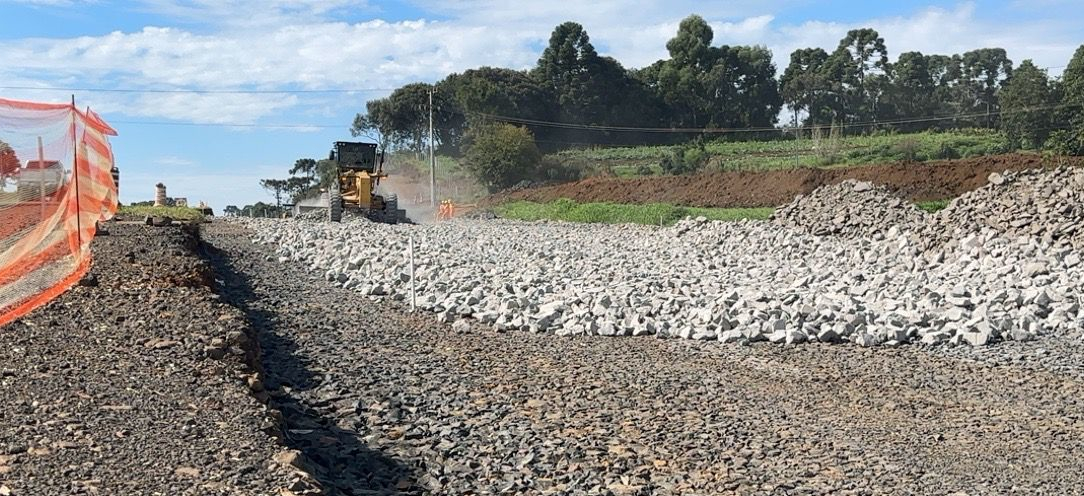 Duplicação em concreto da PRC-466 entre Turvo e Palmeirinha chega a 22,7% de execução