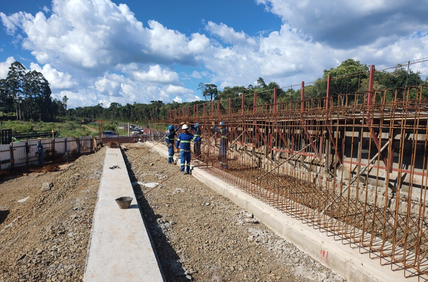 Duplicação em concreto da PRC-466 entre Pitanga e Turvo atinge 18,22%