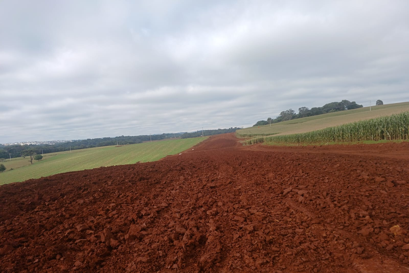 Novo Contorno Noroeste de Pato Branco tem avanços nos serviços de terraplenagem