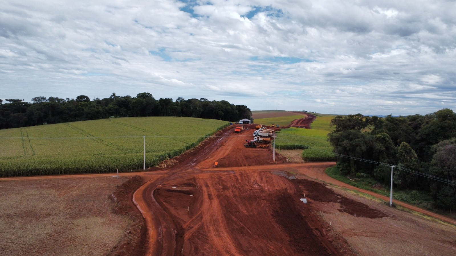 Novo Contorno Noroeste de Pato Branco tem avanços nos serviços de terraplenagem