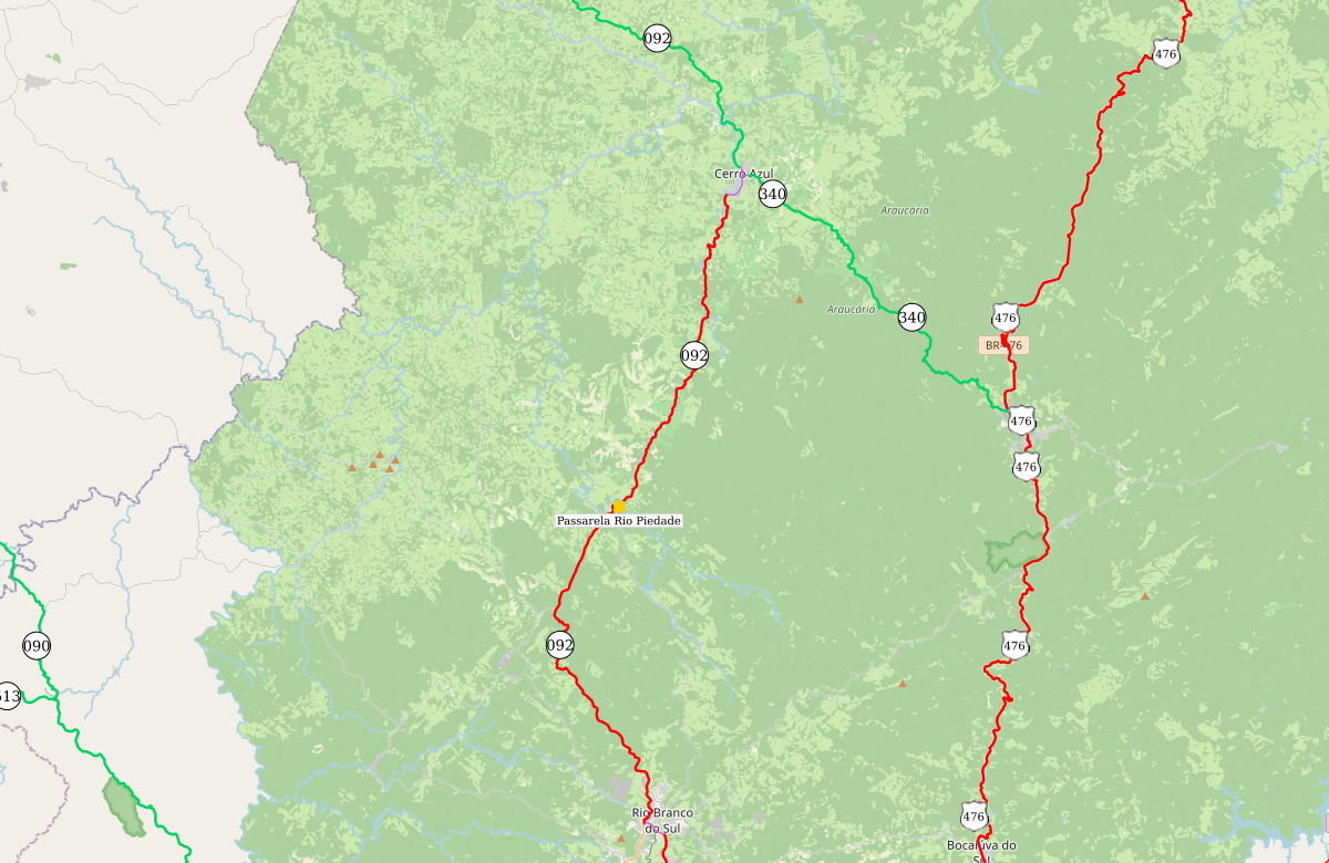 Edital para reforma de passarela entre Rio Branco do Sul e Cerro Azul tem resultado final