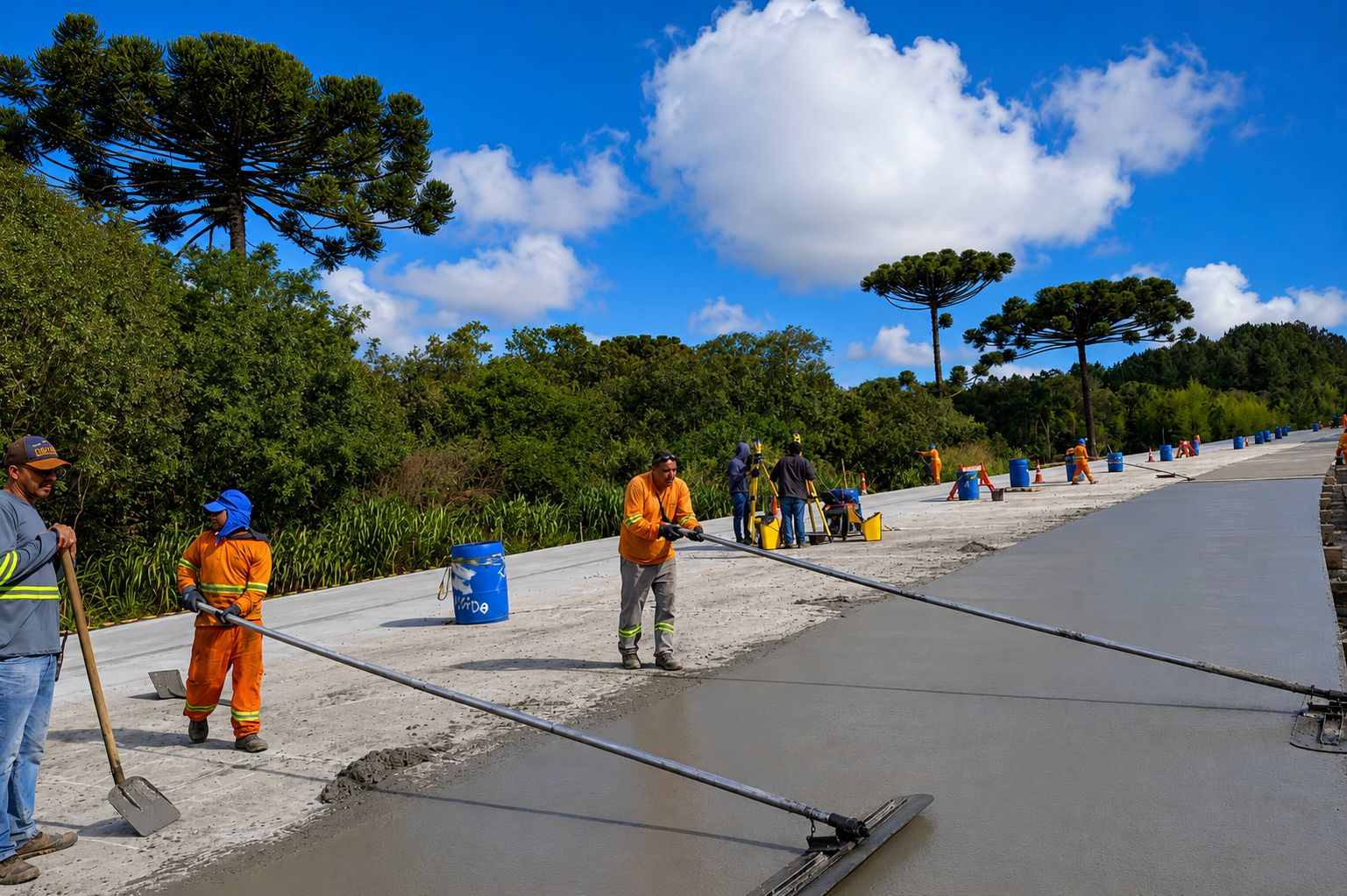 Restauração em concreto da PR-151 entre Ponta Grossa e Palmeira chega a 53% de execução