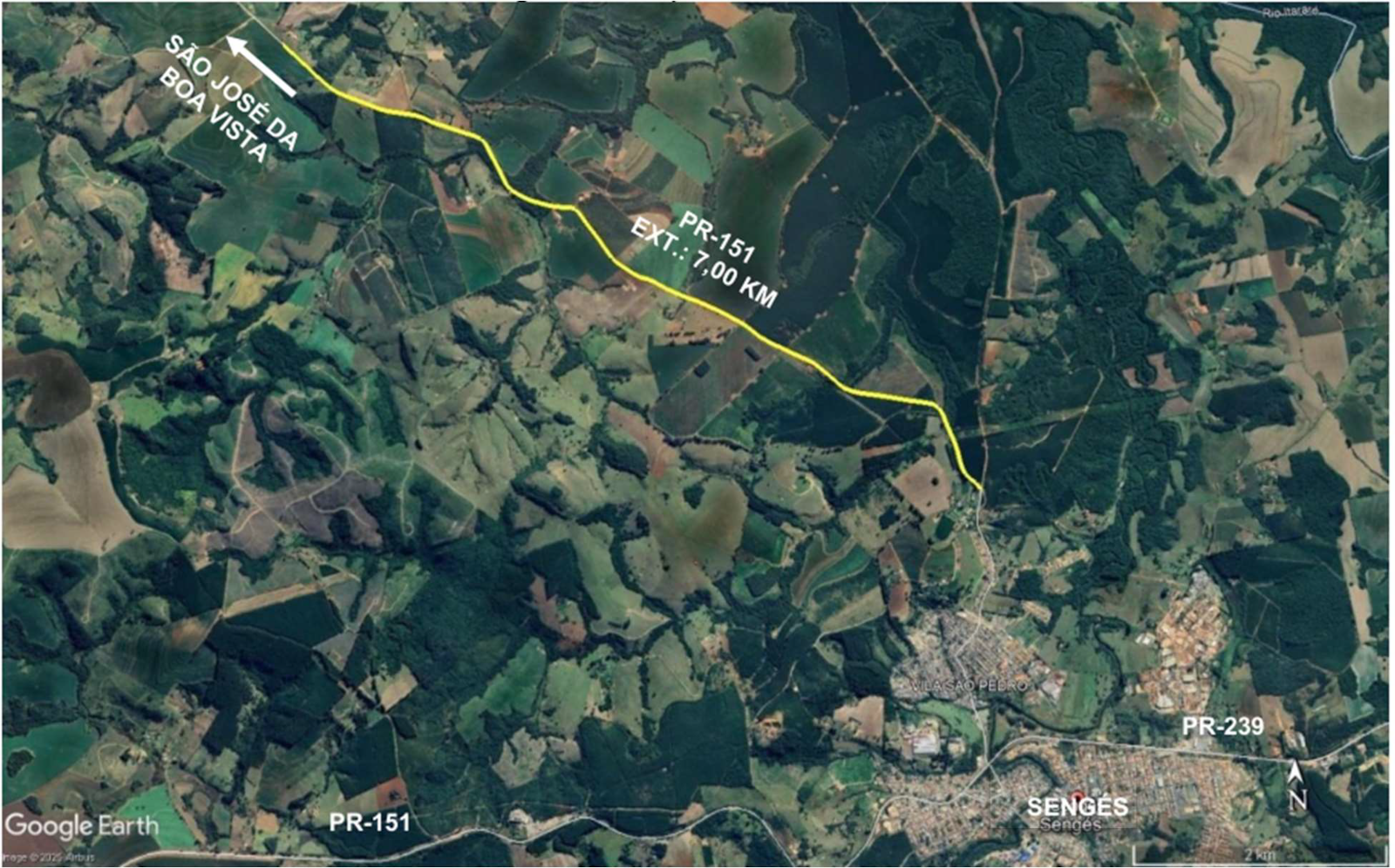 Pavimentação de rodovia entre Sengés e São José da Boa Vista tem proposta de R$ 46,7 milhões