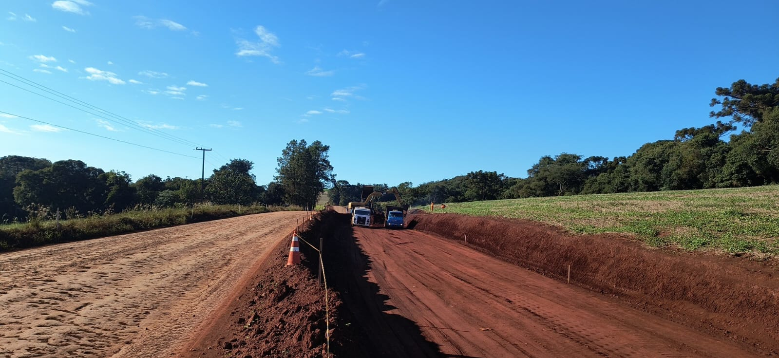 Sonho antigo, PR-239 entre Mato Rico e Roncador já tem obras de pavimentação
