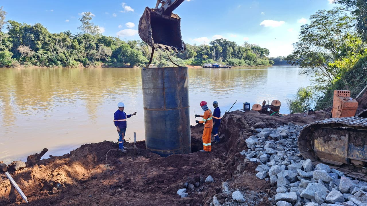 Nova ponte entre Japurá e São Carlos do Ivaí se prepara para começar escavações no Rio Ivaí