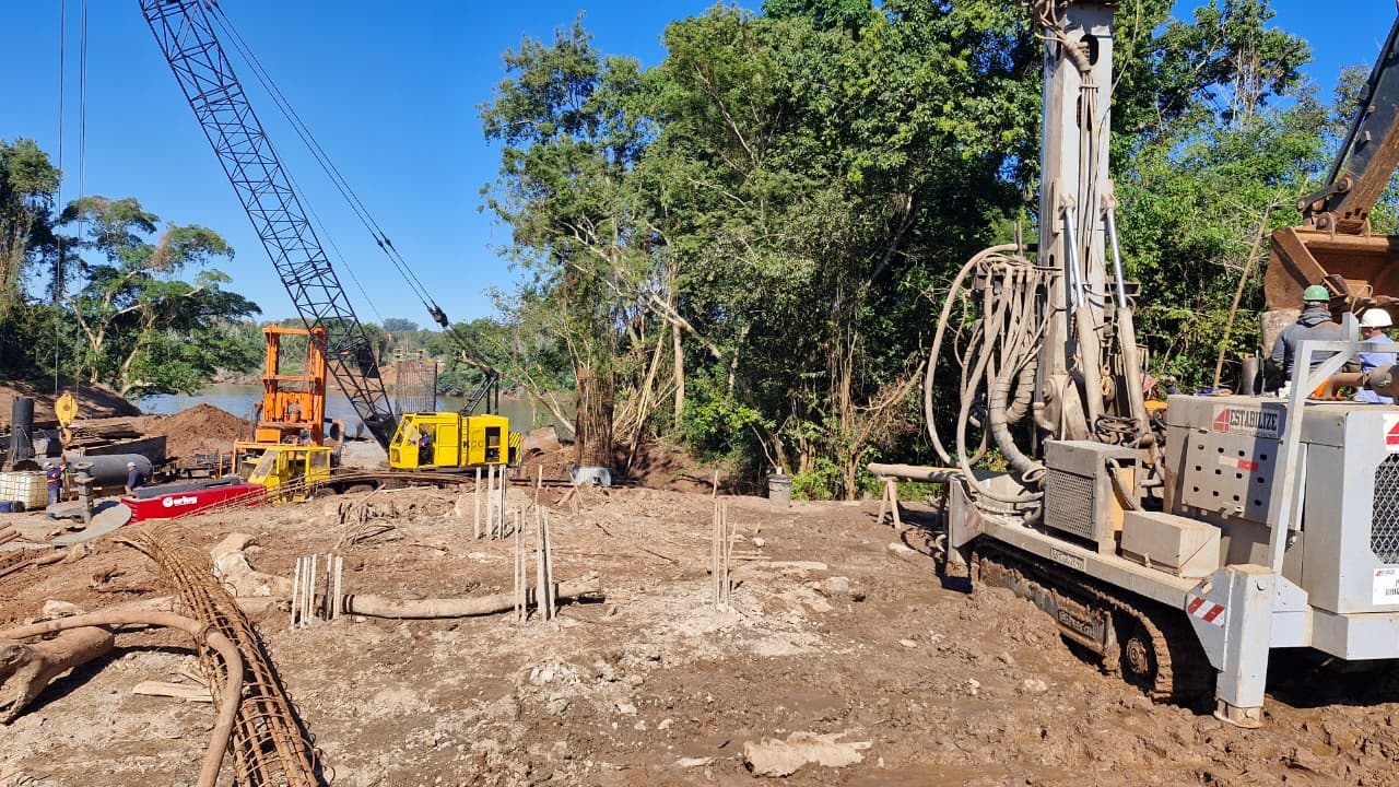 Nova ponte entre Japurá e São Carlos do Ivaí se prepara para começar escavações no Rio Ivaí