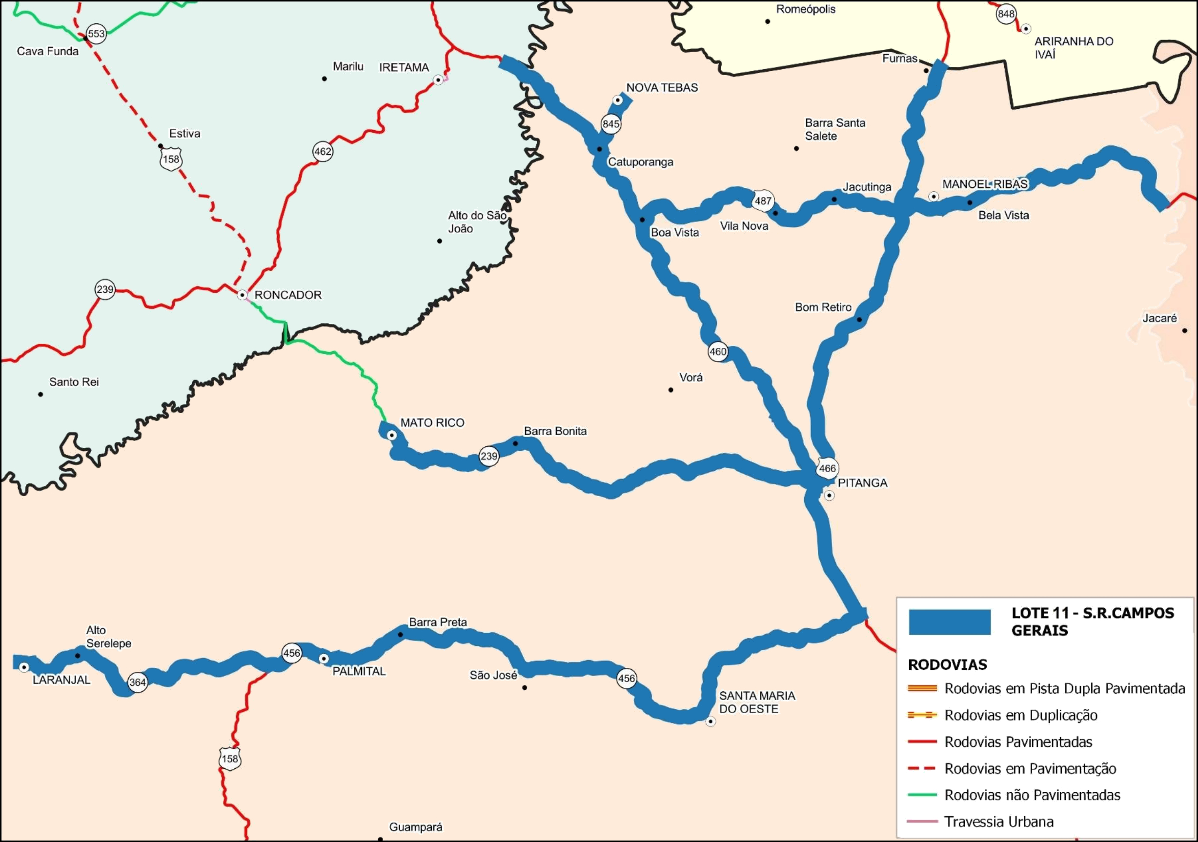 Mapa do Lote 11 do ProMAC
