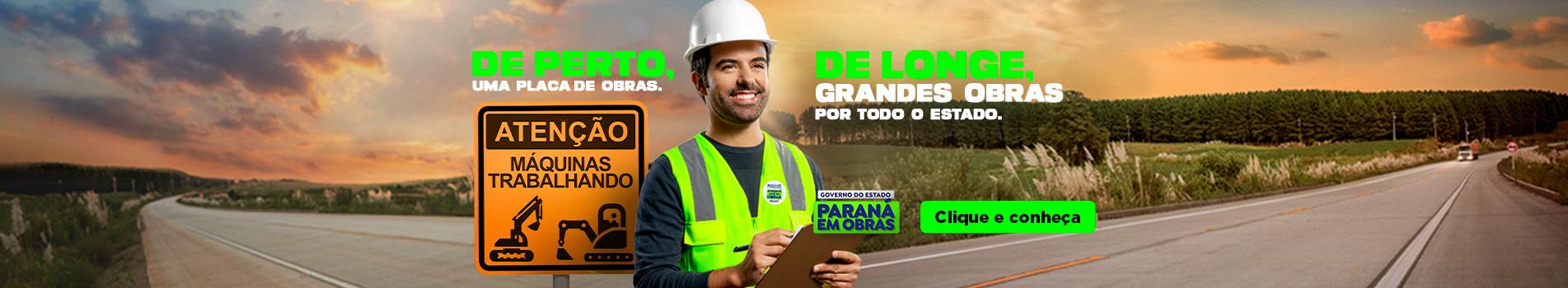 Banner Paraná em Obras