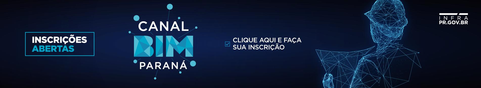 banner de anúncio de inscrições abertas para o canal BIM