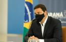 O secretário de Infraestrutura e Logística, Sandro Alex, atende a imprensa nesta quinta-feira (5) para esclarecer a nova modelagem das concessões de rodovias do Paraná. 05/08/2021. Foto: Rodrigo Félix Leal / INFRA