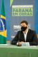 O secretário de Infraestrutura e Logística, Sandro Alex, atende a imprensa nesta quinta-feira (5) para esclarecer a nova modelagem das concessões de rodovias do Paraná. 05/08/2021. Foto: Rodrigo Félix Leal / INFRA