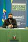 O secretário de Infraestrutura e Logística, Sandro Alex, atende a imprensa nesta quinta-feira (5) para esclarecer a nova modelagem das concessões de rodovias do Paraná. 05/08/2021. Foto: Rodrigo Félix Leal / INFRA