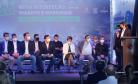 O governador Carlos Massa Ratinho Junior e o Secretário da Infraestrutura, Sandro Alex acompanhados do diretor-geral do DER, Fernando Furiatti inauguraram nesta terça-feira (10) o Viaduto do Sabará, no quilômetro 173 da rodovia BR-373, em Ponta Grossa, nos Campos Gerais. Foto: Rodrigo Félix Leal / InfraPR 