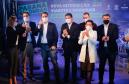 O governador Carlos Massa Ratinho Junior e o Secretário da Infraestrutura, Sandro Alex acompanhados do diretor-geral do DER, Fernando Furiatti inauguraram nesta terça-feira (10) o Viaduto do Sabará, no quilômetro 173 da rodovia BR-373, em Ponta Grossa, nos Campos Gerais. Foto: Rodrigo Félix Leal / InfraPR 