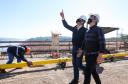 Foi realizado o tensionamento dos primeiros estais, que são compostos por um conjunto de cabos de aço que sustentarão o tabuleiro da ponte sobre o Rio Paraná. Foto:Rodrigo Félix Leal / InfraPR