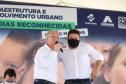 Com recursos da Secretaria de Estado da Infraestrutura e Logística, serão pavimentados uma área total de 8.658,23 metros quadrados das ruas Visconde de Guarapuava e Marechal Floriano Peixoto. Foto: Geraldo Bubniak/AEN